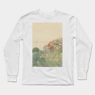 Field of Poppies, Isles of Shoals by Childe Hassam Long Sleeve T-Shirt